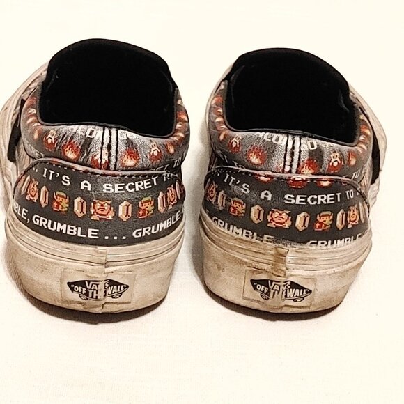 Legend of Zelda Slip On Vans Size 4.5 Men's U.S. Shoes Women's Size 6 - Picture 4 of 8